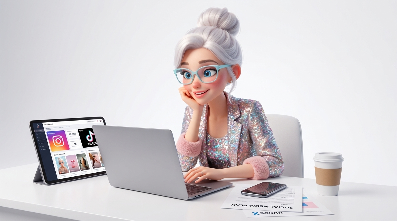 Marie bei der Arbeit